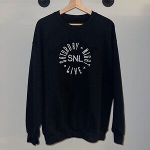 Black White SNL Saturday Night Live Film TV Crewneck Sweatshirt